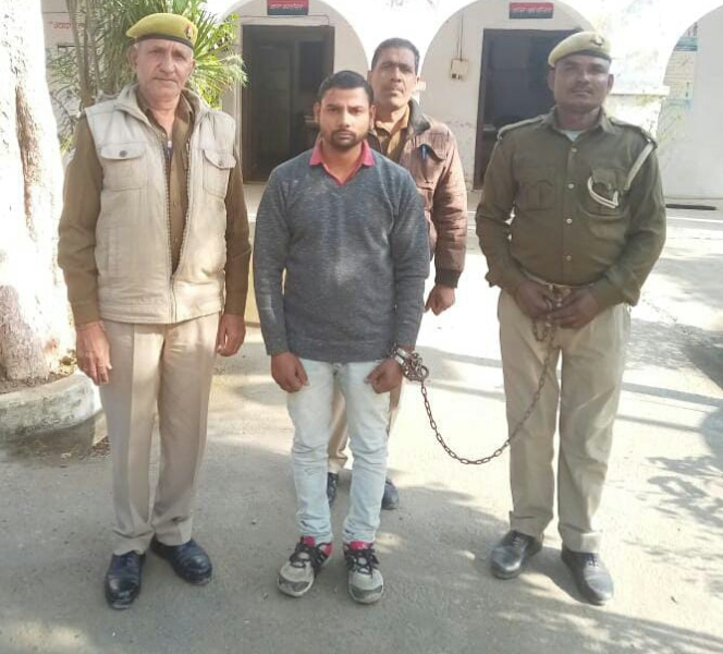 सहारनपुर : पुलिस ने फरार चल रहे आरोपी को भेजा जेल